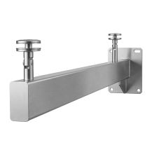 Wspornik daszka szklanego 100x40 mm - dla wysięgu szkła 1,5m - szlifowany